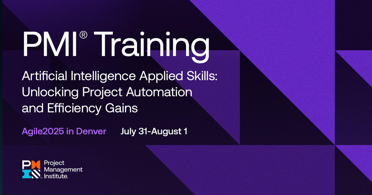 PMI Training: Artificial Intelligence Applied Skills